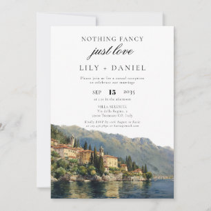 Elopement Lake Como Italië bruiloft receptie Kaart