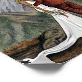 Elopement Paar in de bergen Print (Hoek)