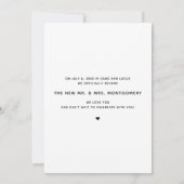 Elopement Wedding We Eloped 2-foto aankondiging (Achterkant)