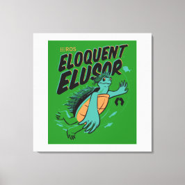 Eloquent Elusor Release Poster op gewikkeld doek Canvas Afdruk