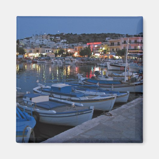 Elounda bij nacht magneet (Voorkant)