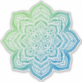 Elowyn Mandala Custom-Cut Vinyl Sticker (Devant)