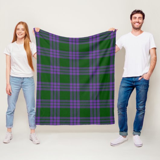 Elphinstone Plaid Fleece Deken (In situ)