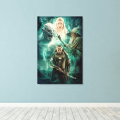 ELROND™, Azog, Galadriel en Gandalf Graphic Canvas Afdruk (Insitu (Houten vloer))