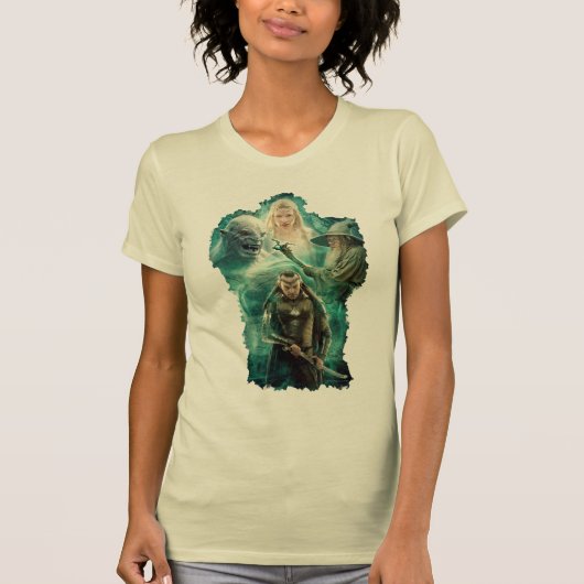 ELROND™, Azog, Galadriel en Gandalf Graphic T-shirt (Voorkant)