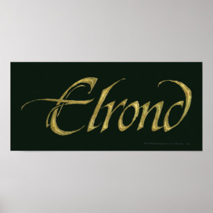 ELROND™-naam getextureerd Poster