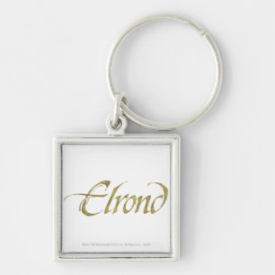 ELROND™-naam getextureerd Sleutelhanger