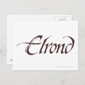 ELROND™ Naam Solid Briefkaart (Voorkant / Achterkant)