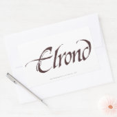 ELROND™ Naam Solid Rechthoekige Sticker (Envelop)