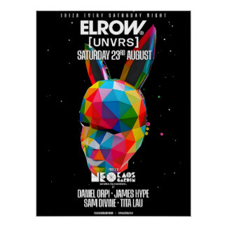 Elrow Ibiza 2025 - [UNVRS] Poster Perfect Poster