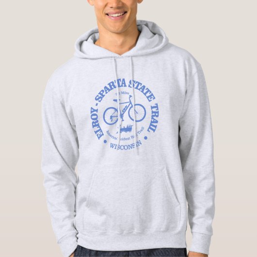 Elroy-Sparta State Trail (fietsroute) Hoodie (Voorkant)