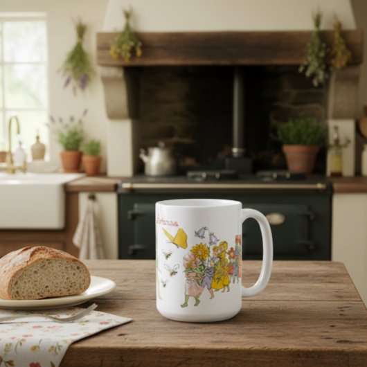 Elsa Beskow Flower Festival Café Mug