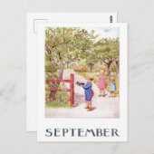  Elsa Beskow September Briefkaart (Voorkant / Achterkant)