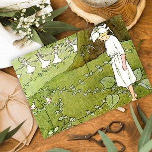 Elsa Beskow Sprookjesring Gevouwen Wenskaart Kaart