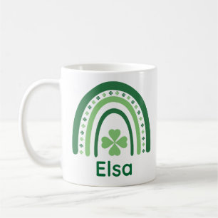 Elsa Name Clover Boho Rainbow Koffiemok