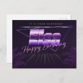 Elsa Nom Prénom Date de naissance de la carte post (Devant / Derrière)