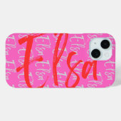 Elsa Repeating Name Pattern Case-Mate iPhone Case (Achterkant (horizontaal))