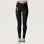 Elsa white gold Handwriting Hose Leggings (Voorkant)