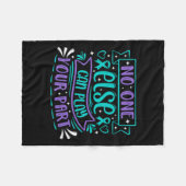 Else Can Play Your Part Premium  Fleece Deken (Voorkant (Horizontaal))