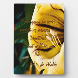 Elsie de Wolfe Quote Plaque Fotoplaat