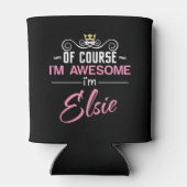 Elsie natuurlijk ben ik Geweldige naam Blikjeskoeler (Achterkant)