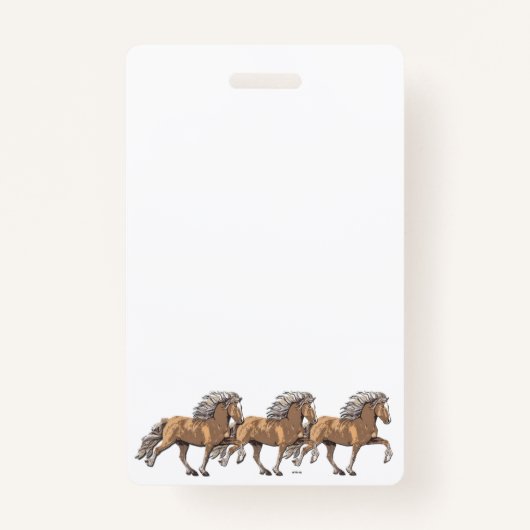 Elska IJslands paard in Tolt Badge (Voorkant)