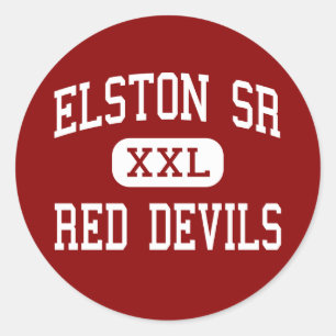 Elston Sr - Red Devils - High - Michigan City Ronde Sticker