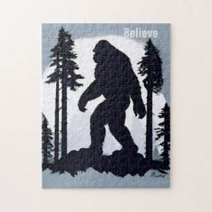 Elusief Silhouet de legendarische Sasquatch Legpuzzel