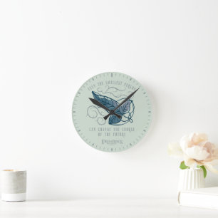 Elven Broche Citaat Grafisch voor Fellowship Ronde Klok
