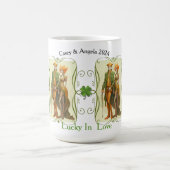 Elven Couple St. Patrick's Day Cadeau Mug (Centre)