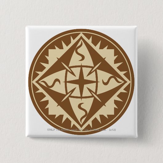 Elven Flag Vierkante Button 5,1 Cm (Voorkant)