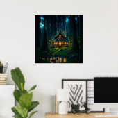 Elven Glade Castle Poster (Thuiskantoor)