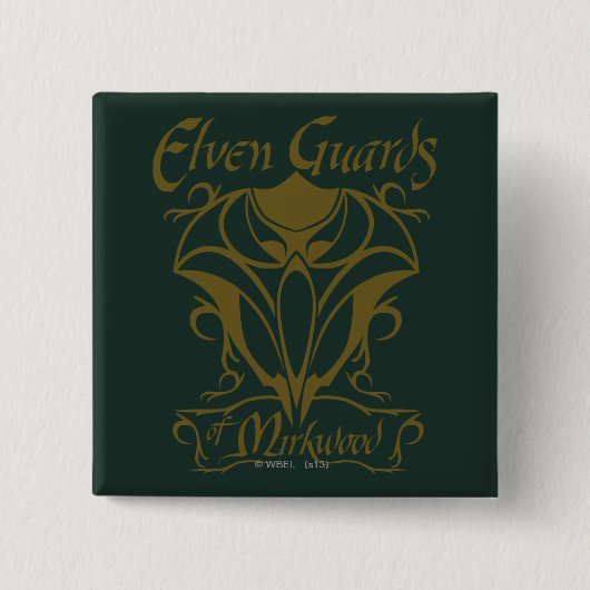 Elven Guards of Mirkwood Name Vierkante Button 5,1 Cm (Voorkant)