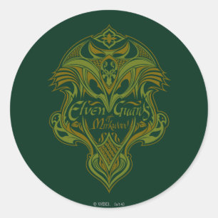 Elven Guards of Mirkwood Shield Icon Ronde Sticker