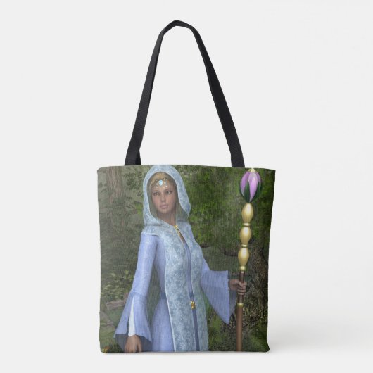 Elven Maiden All-Over Print Canvas tas (Achterkant)