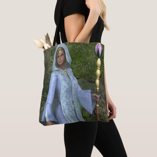 Elven Maiden All-Over Print Canvas tas (Dichtbij)