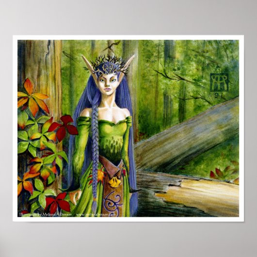 Elven Priestess Poster (Voorkant)