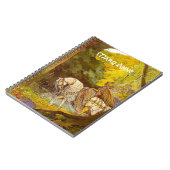 Elven Princess in het bos Drawstring Rugzak Notitieboek (Linkerzijde)