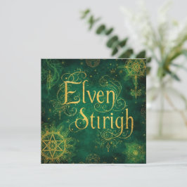 Elven Stirigh – Sigils in Green