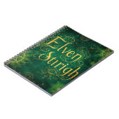 Elven Stirigh – Sigils in Green Notitieboek (Linkerzijde)