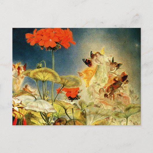 "Elves and Fairies, A Midzomer Night's Dream" Briefkaart (Voorkant)