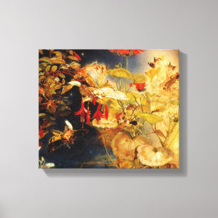 "Elves and Fairies, A Midzomer Night's Dream" Canvas Afdruk