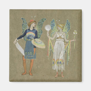 Elves and Fairy Painters uit 'The Snowman' 1899 Magneet
