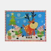 Elves en rendier deurmat (Voorkant)