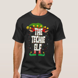 Elves Group The Techie Elf Kerstmis T-shirt