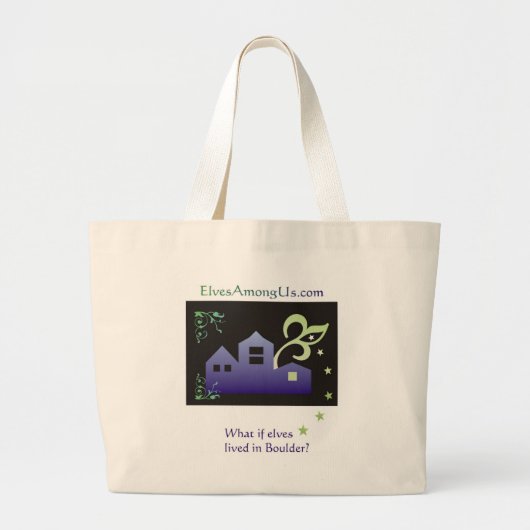 Elves in Boulder Bag Grote Tote Bag (Voorkant)