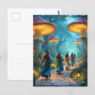 Elves Mushrooms Briefkaart