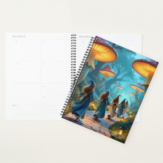 Elves Mushrooms Kalender Planner (Display)
