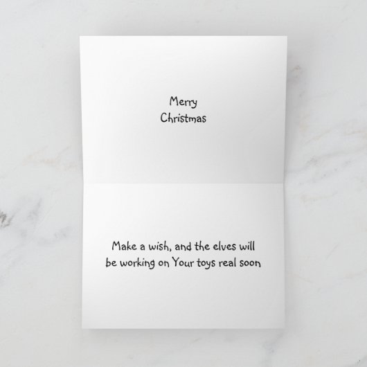 ELVES ON STRIKE - MAKING TOYS SNEL FEESTDAGEN KAART (Binnen)