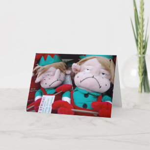 ELVES ON STRIKE - MAKING TOYS SNEL FEESTDAGEN KAART